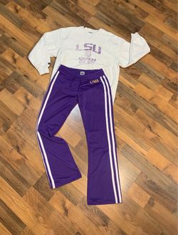 LSU Large Sweat Shirt & Pants Set