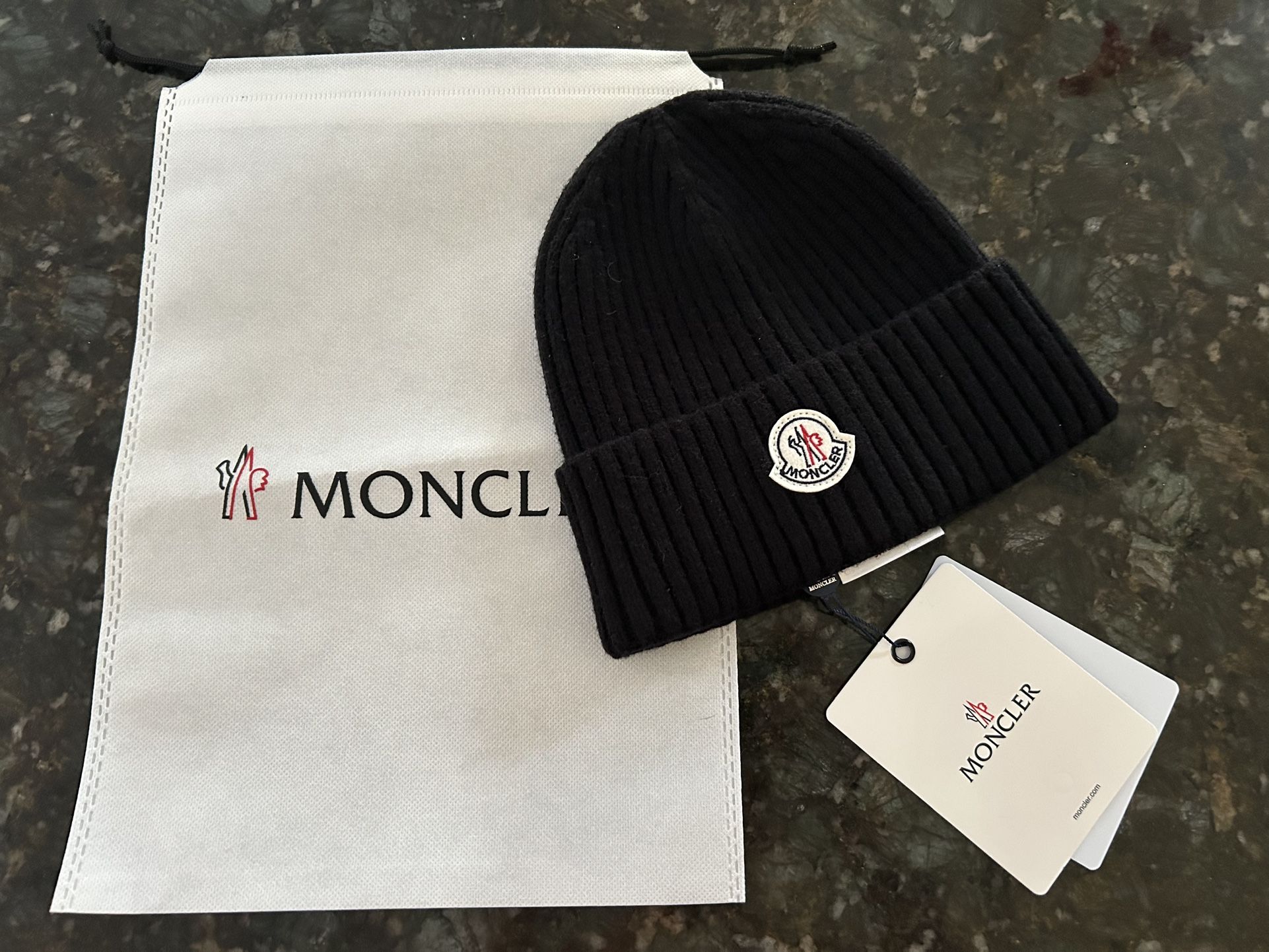 Black Moncler Beanie