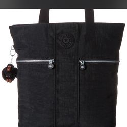 Kipling Regina Black Tote Bag Brand New W/ Tags Large Size 