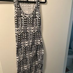Black And White Design Dress