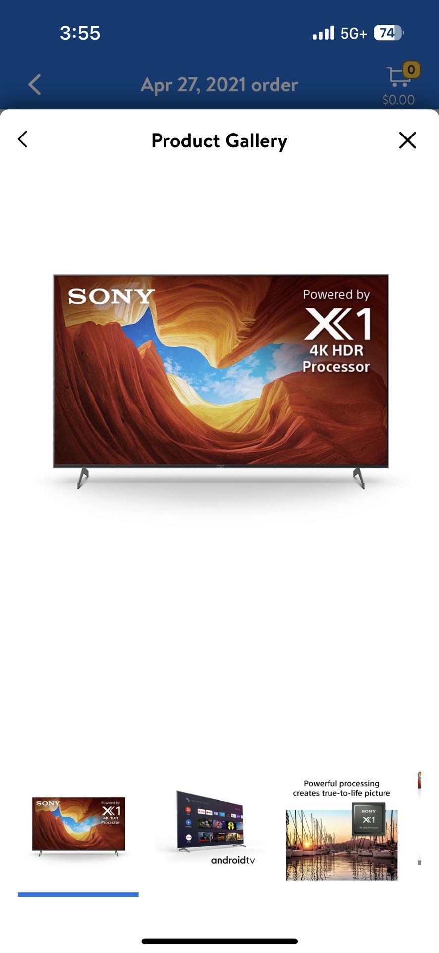 Sony X900H 65 in tv