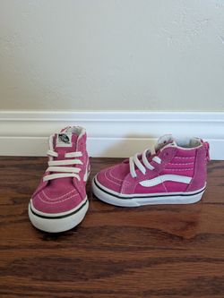 Toddler Girl Size 5.5 Pink Vans Sneakers