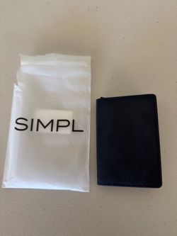 Blue leather wallet