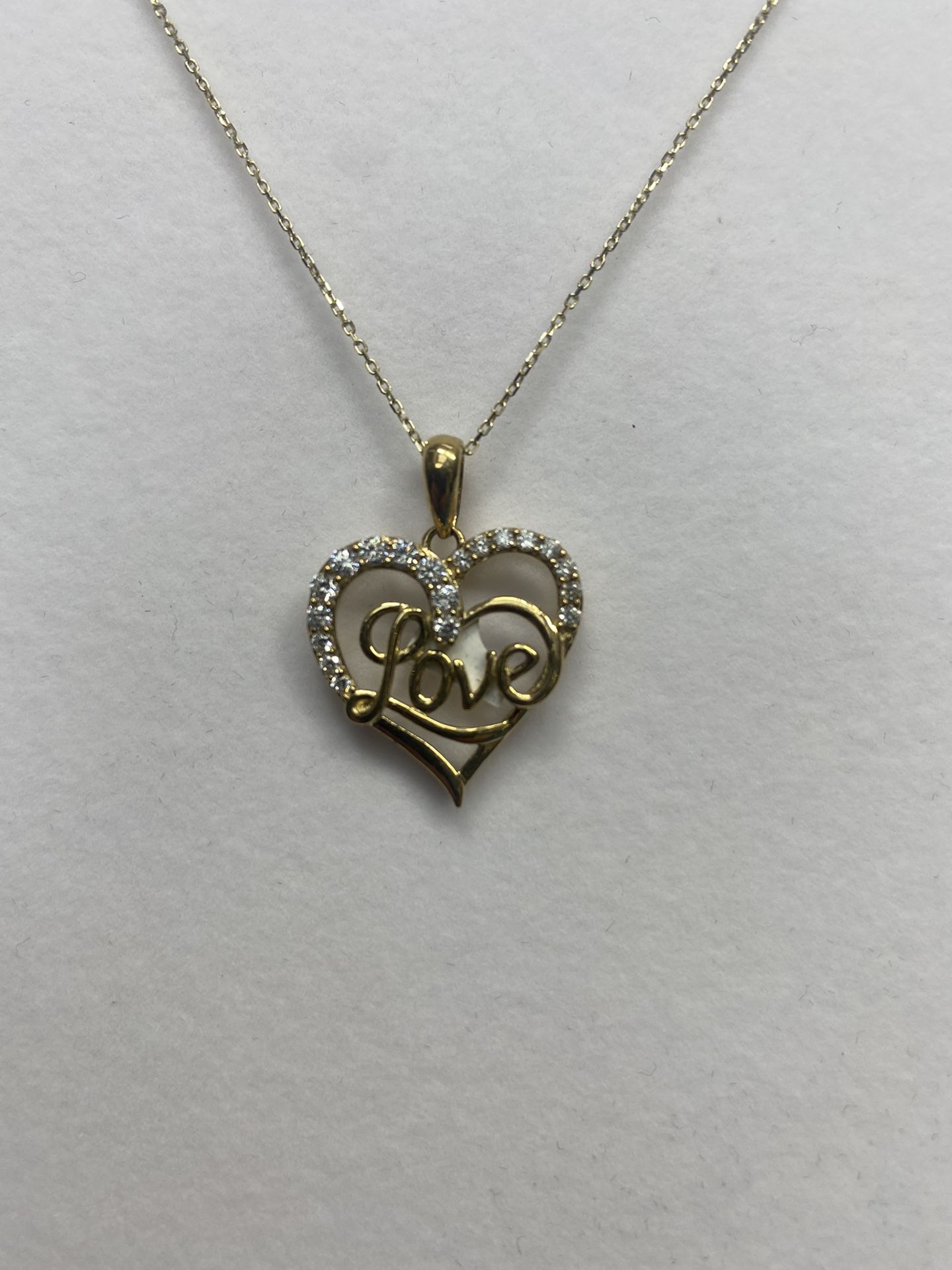 10k Real Gold Chain & Pendant Valentine’s Special