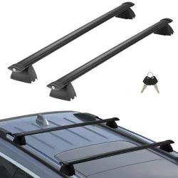 570^Roof Rack Cross Bars, Compatible with 2011-2021 Jeep Grand Cherokee with Grooved Side Rails, 200lbs Load Capacity, Aluminum Crossbars with Locks,