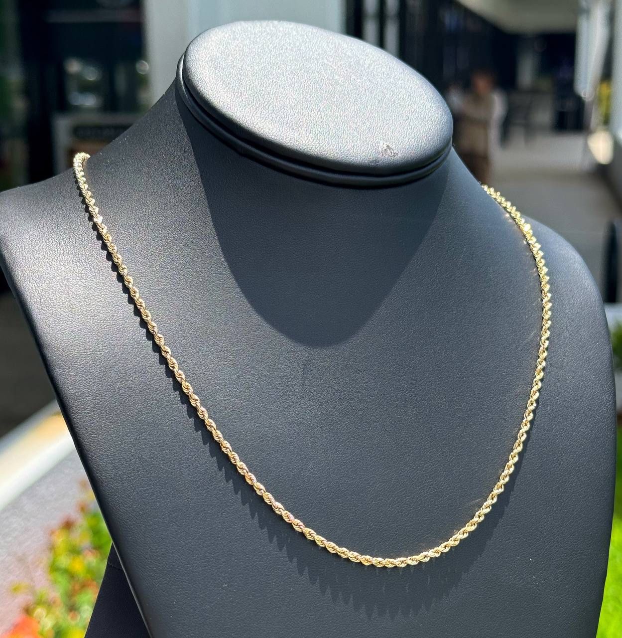 Jewelry 10k yellow gold solid Rope chain necklace 24.00β 2.5mm