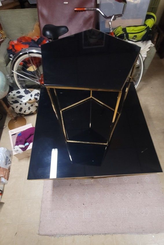 Glass Coffee Table And End Table