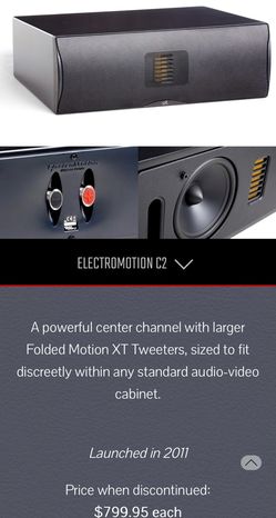 MartinLogan ElectroMotion C2 Center Channel Speaker