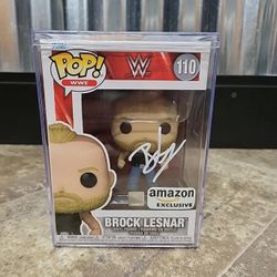 WWE Brock Lesnar signed autographed Funko Pop 110 Wrestling  JSA Authenticated