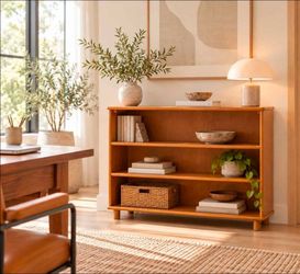 *DELIVERY AVAILABLE* Vintage 1960s Authentic Heywood-Wakefield M321 Birch Bookcase- Champagne Finish