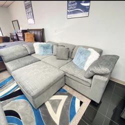 COMFY NEW LIMA SECTIONAL SOFA AND OTTOMAN SET ON SALE ONLY $899. IN STOCK SAME DAY DELIVERY 🚚 EASY FINANCING 