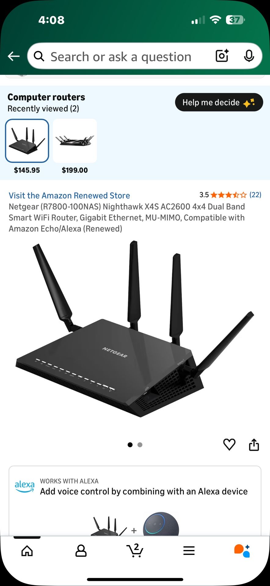 Netgear Wifi Router X4s Like New.