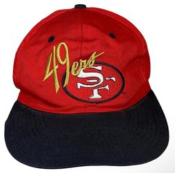 Vintage 1990s San Francisco 49ers NFL Snapback Hat NFL Cap Red