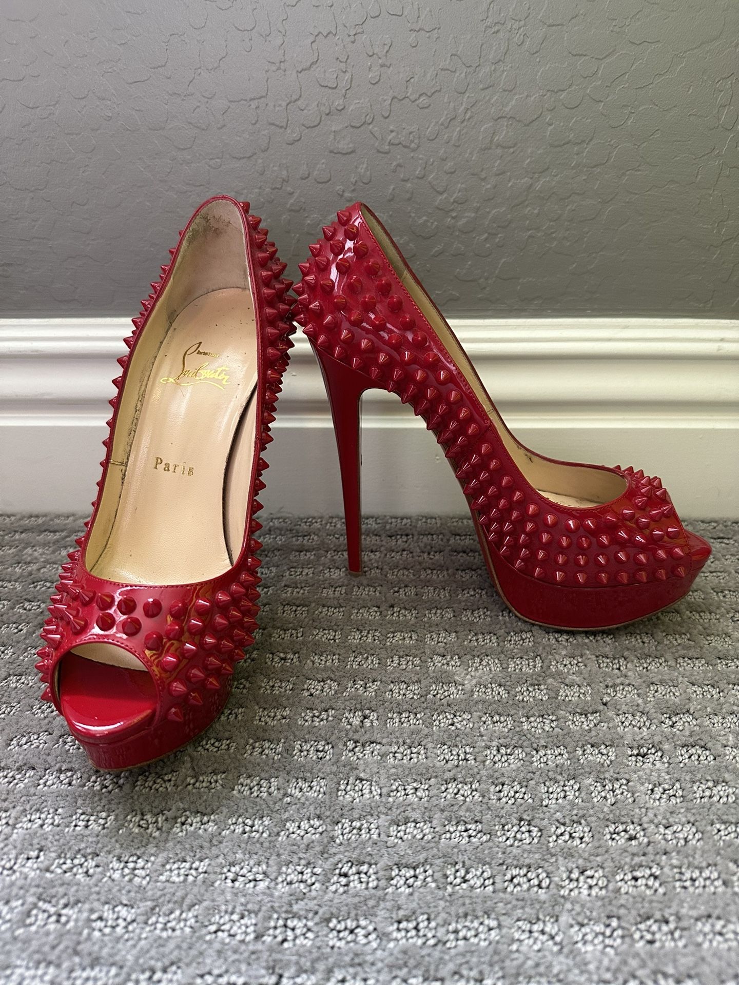 Women’s Christian Louboutin Platform Heels Size 7.5