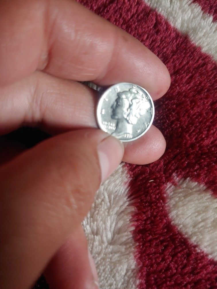 Moneda De Plata 1941 D 10 Centavos