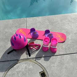 American girl doll snowboarding set