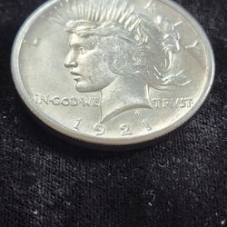 Better DATE 1921 U.S. PEACE SILVER DOLLAR COIN in NICE CONDITION 