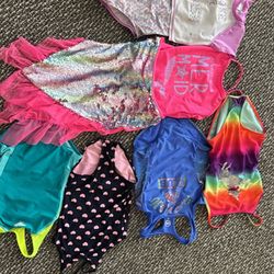 Girls Size M 7/8 Bathing Suits