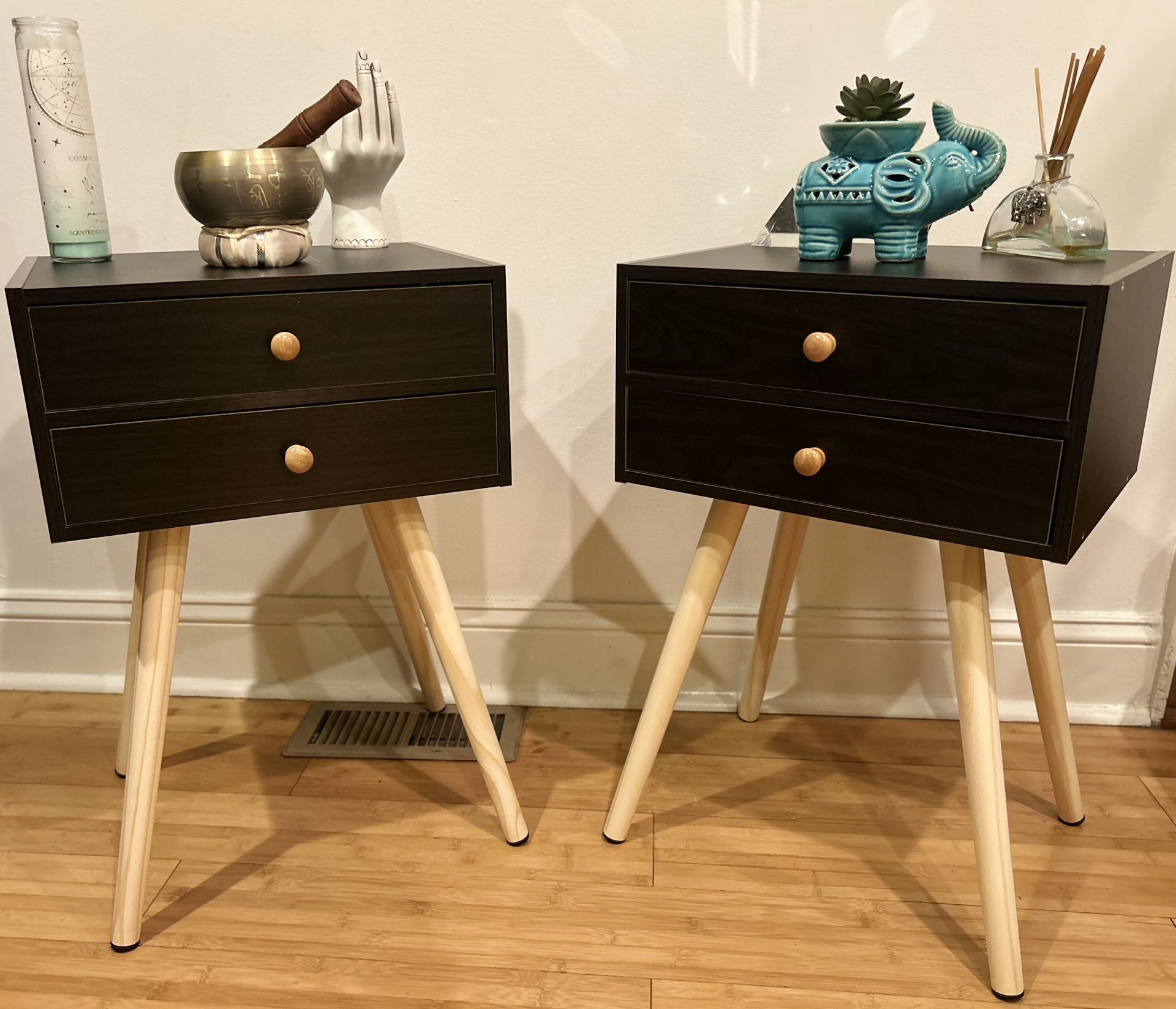 2 MCM Nightstands/ End tables 