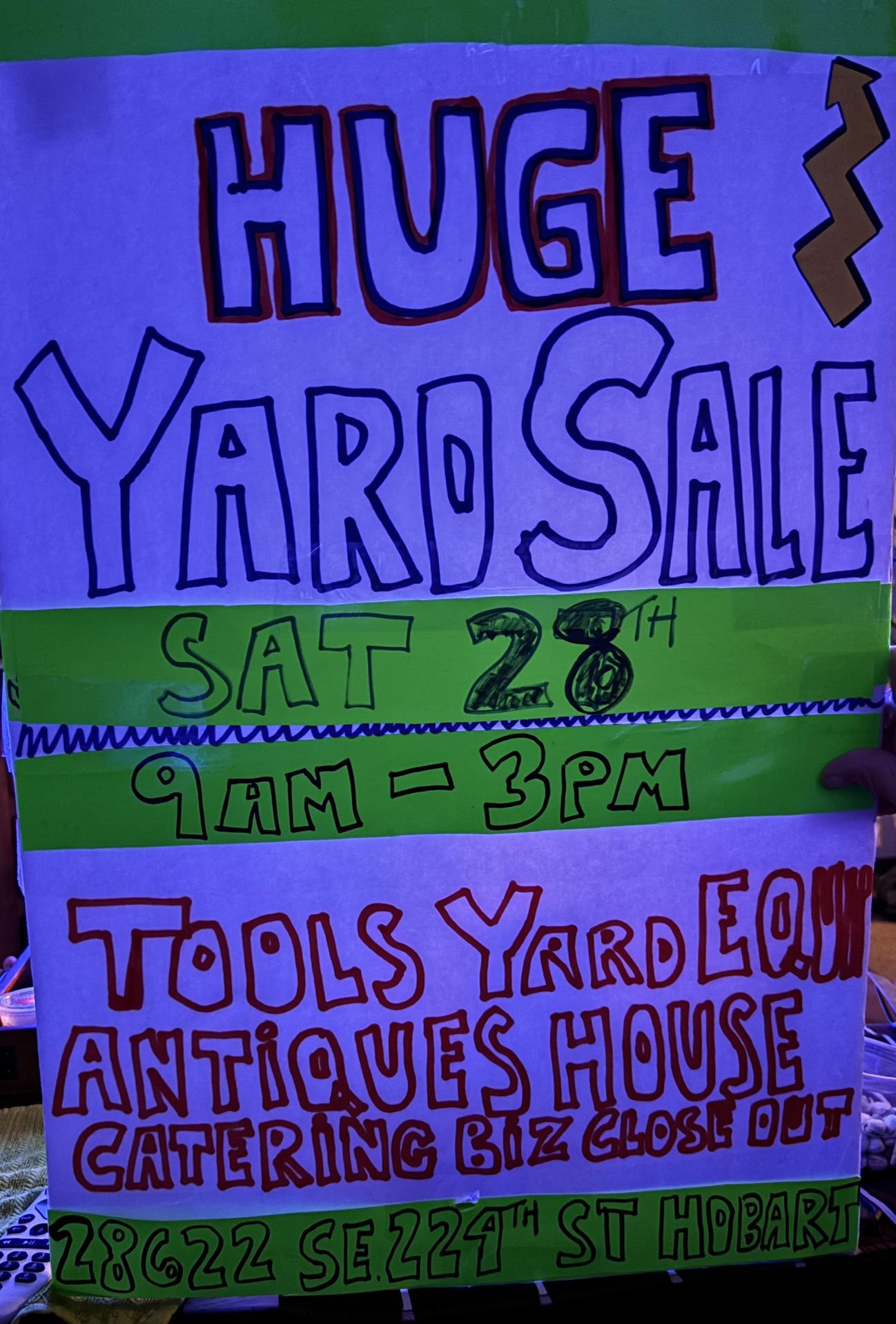 YARD SALE BIG TENT