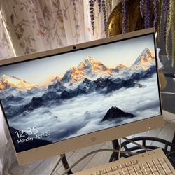 White HP All In One PC Computer