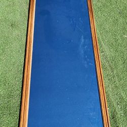 Tall Wood Framed Mirror 78.5x31.25x1.25" Frame 2.5"