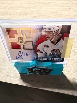 2013-14 PANINI PRIME HOCKEY ALEKSANDER BARKOV ROOKIE AUTO QUAD JERSEY 66 /199