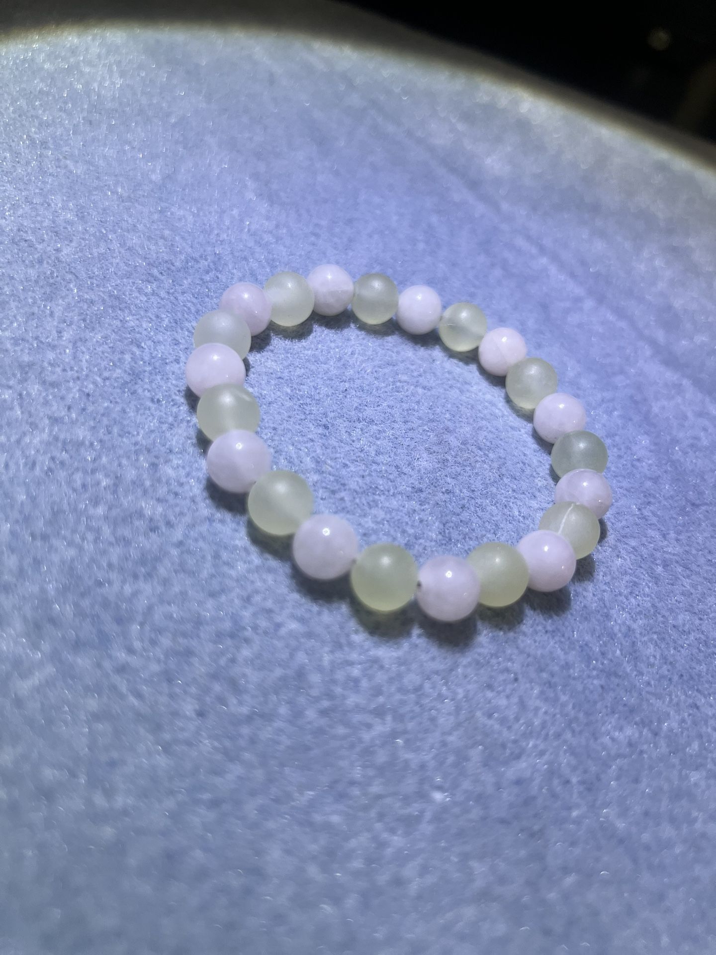 Charming Pink and Green Beaded Bracelet