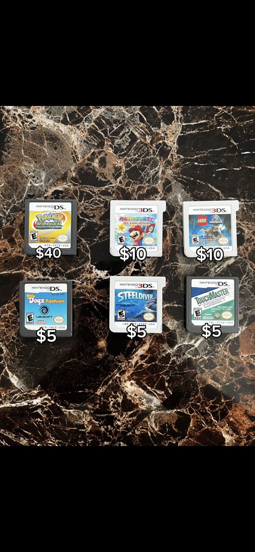 8 Nintendo DS/3DS Games – Pokémon Ranger, Etc. - (Local Pickup Only)