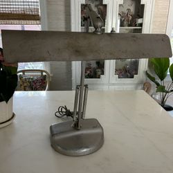 Antique Articulated Drafting Desk Lamp