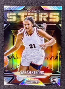 SARAH STRONG 2025-26 PANINI PRIZM COLLEGIATE STARS SILVER HOLO NIL #7 HUSKIES
