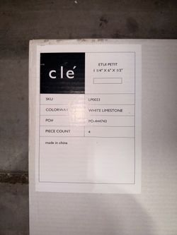 Clé White Limestone - 24Sf - 4pcs 6 Boxes