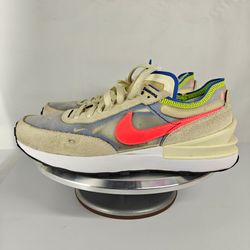 Size 10 US Men's Nike Waffle One sneakers in the 'Coconut Milk Crimson Royal