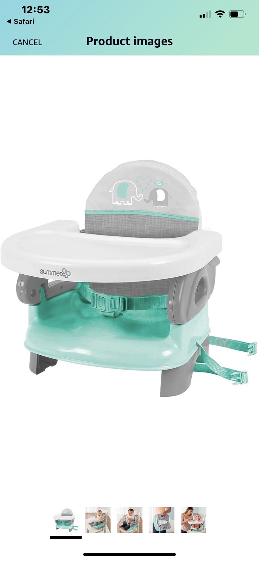 Portable Baby Booster Seat With Tray