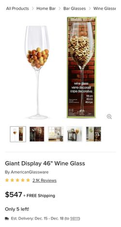 GIANT 4FT WINE GLASS for Sale in Seattle, WA - OfferUp