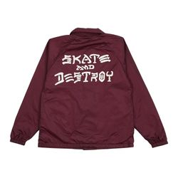 Thrasher Magazine Skate And Destroy Windbreaker Small S Snap Up Coaches Jacket