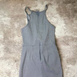 Blue Jean Romper Size Medium Slim Fit