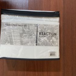 Reaction Kenneth Cole Queen Bed Sheet 