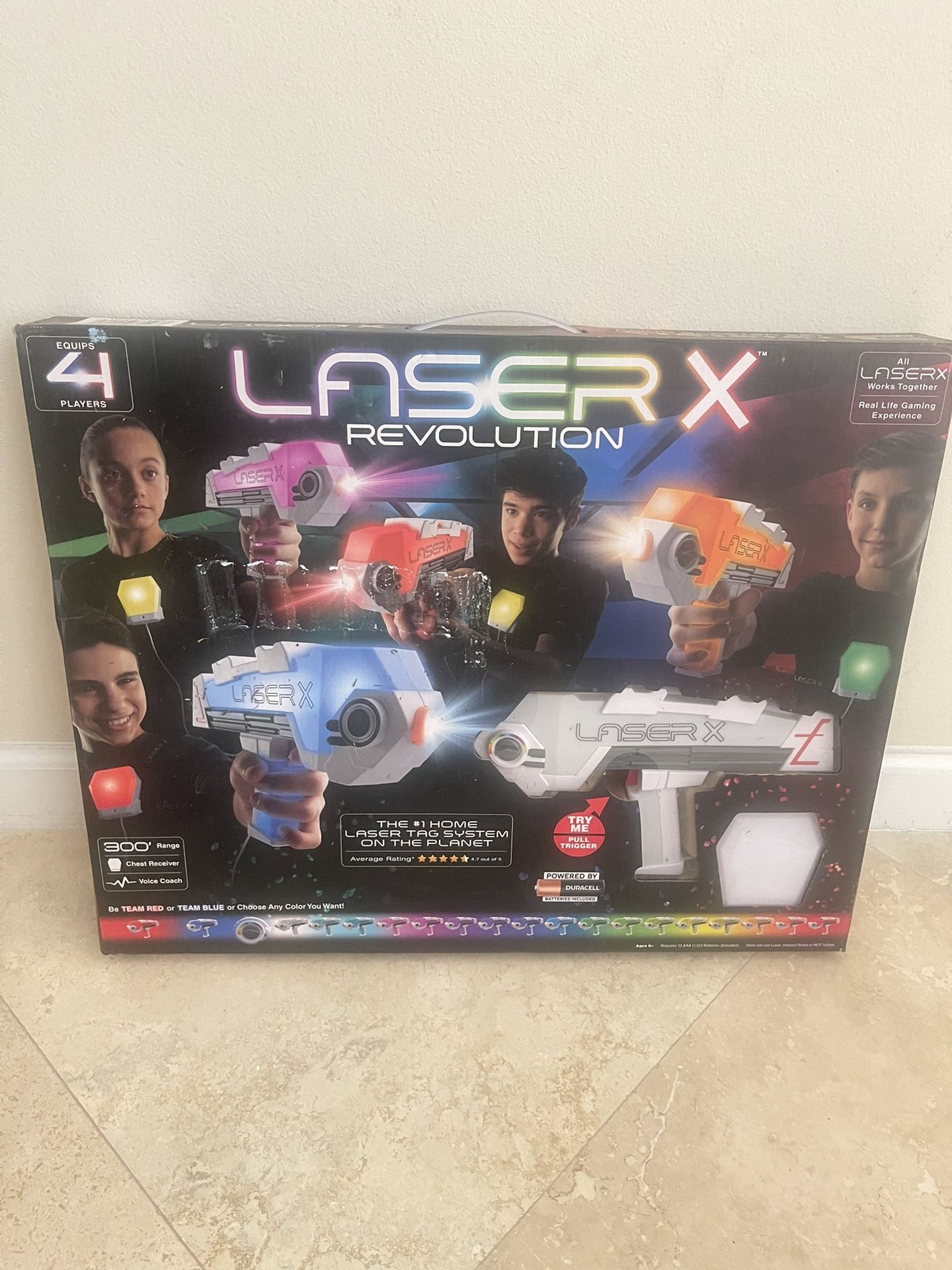Laser X Blaster, 4-player Set - NEW NEVER USED 