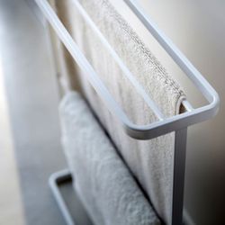 Yamazaki White Tower Bath Towel Hanger