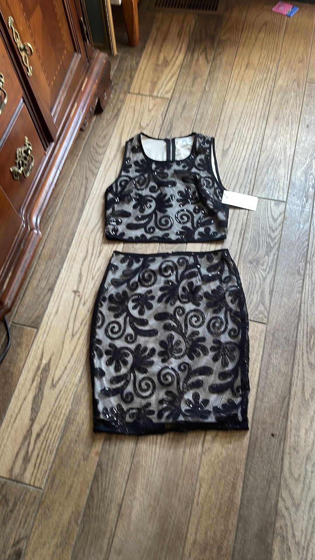 Sienna Sky Crop Top And Skirt Set
