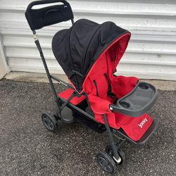 Joovy Caboose Sit-and-Stand Tandem Double Stroller, Red. Excellent condition! Retails $249.99