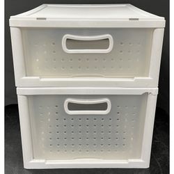 Sterilite 2 Drawer clear plastic storage drawers. 