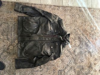 Vintage Leather Biker jacket