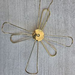 Vintage Lazy Susan Metal Base Only for Anchor Hocking Early American Prescut Star of David | 14”