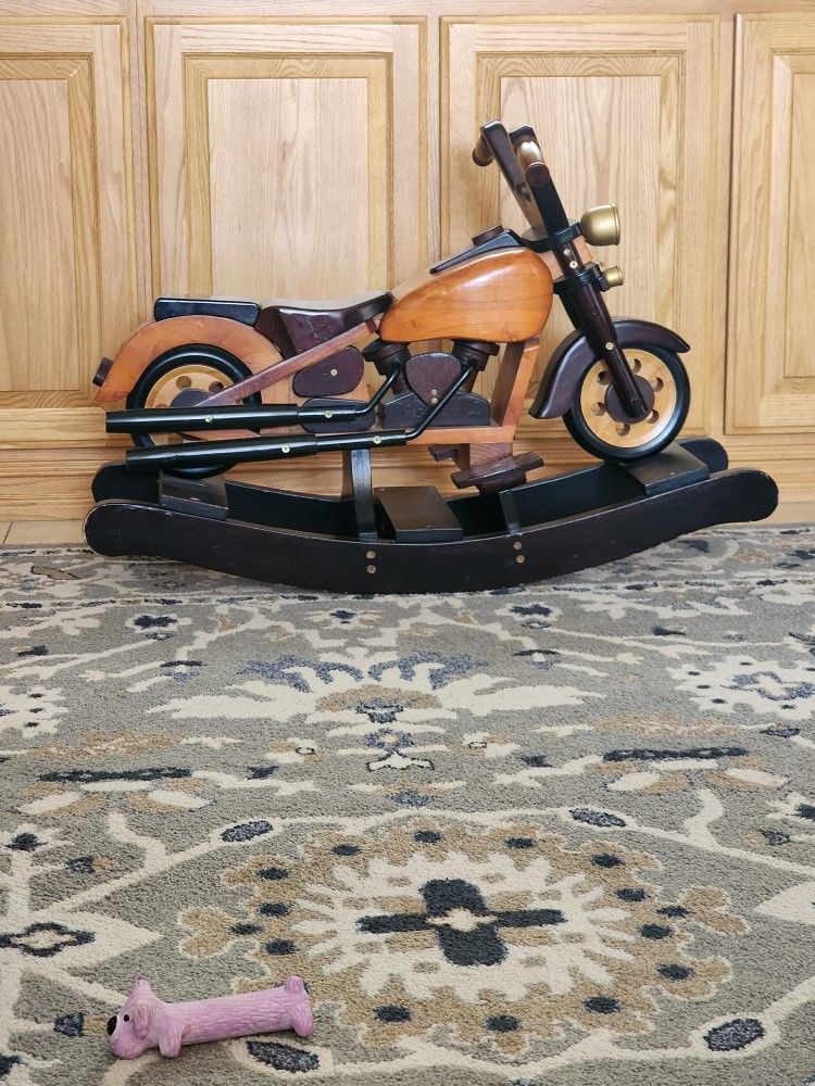 Wooden Motorcycle Rocker