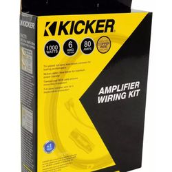 SALE OR TRADE.  KICKER 47VK6 6AWG 6 Gauge 6 AWG Amplifier Amp Installation Wire Kit 6GA VK6