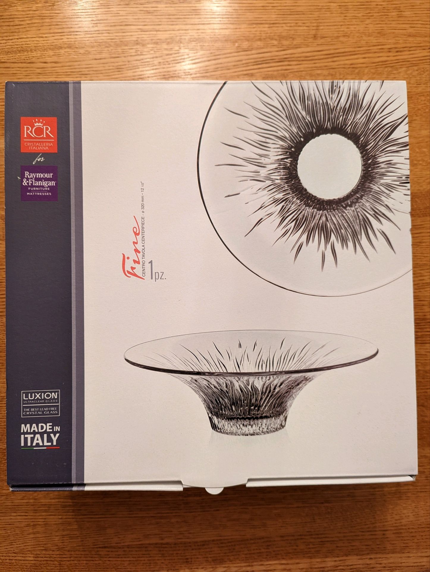 NEW IN BOX LUXION CRYSTAL BOWL