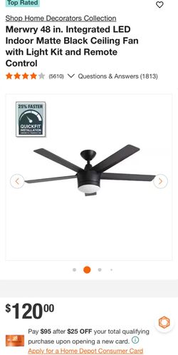 Homedepot merwry ceiling fan