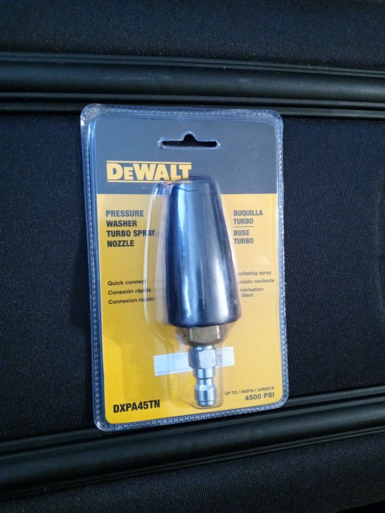 Pressure Washer Turbo Spray Nozzle by DEWALT 4500PSI
